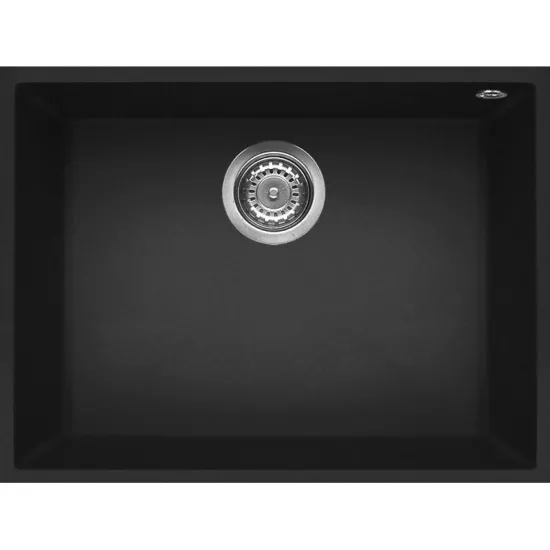 Chiuvetă de bucătărie Elleci Quadra 110 Undermounted 580х480 mm, 40 Full Black (LGQ11040BSO)