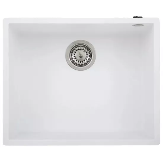 Мойка кухонная Elleci Quadra 110 Undermounted 580х480 мм, 68 Bianco (LGQ11068BSO)