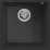Chiuvetă de bucătărie Elleci Quadra 102 Undermount 440x440 mm, 40 Full Black