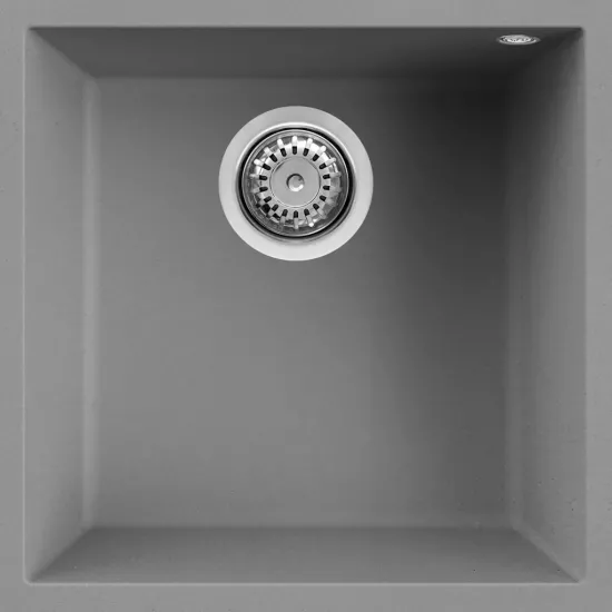 Chiuvetă de bucătărie Elleci Quadra 102 Undermount 440x440 mm, 48 Cemento