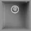 Chiuvetă de bucătărie Elleci Quadra 102 Undermount 440x440 mm, 48 Cemento