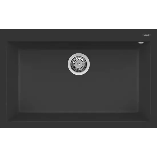 Chiuvetă de bucătărie Elleci Quadra 130 Standart 790x500 mm, 40 Full Black