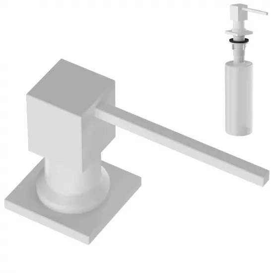 Dozator detergent lichid Granitan Kwadrat White