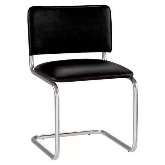 Scaun Nowy Styl Sylwia chrome, Black