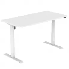 Birou Gaming ET114 WH cu înălțime reglabilă, White Birou Gaming ET114 WH cu înălțime reglabilă, White