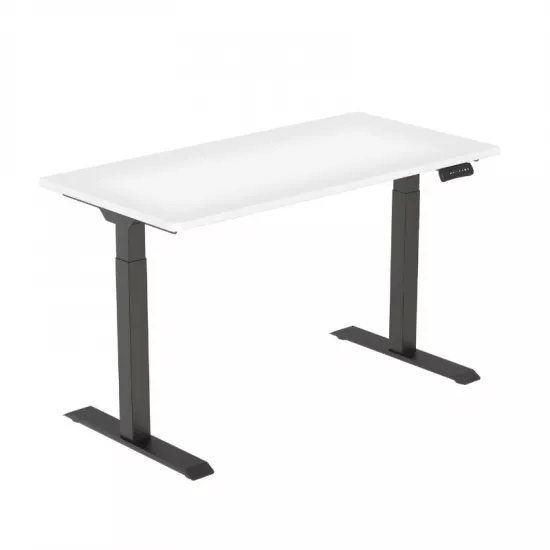 Birou Gaming ET123 BL cu înălțime reglabilă, Alb