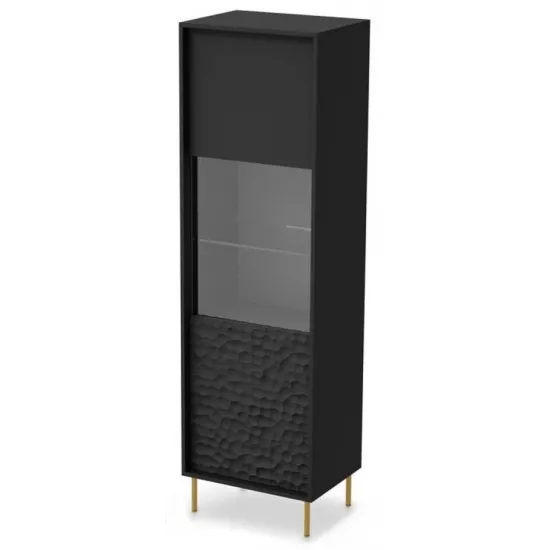 Vitrina Halmar Bullet W-1 (55 cm), Black