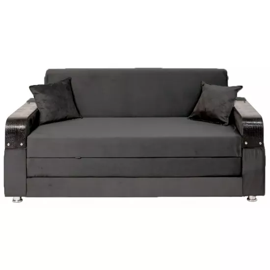 Диван прямой CAM G3 (140), Tenerife 57 Тёмно серый