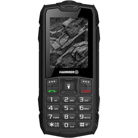 Телефон мобильный Hammer Rock Black