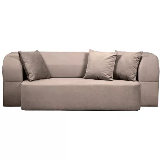 Диван бескаркасный Edka Meteor 180x120x40, M5 Серо-коричневый