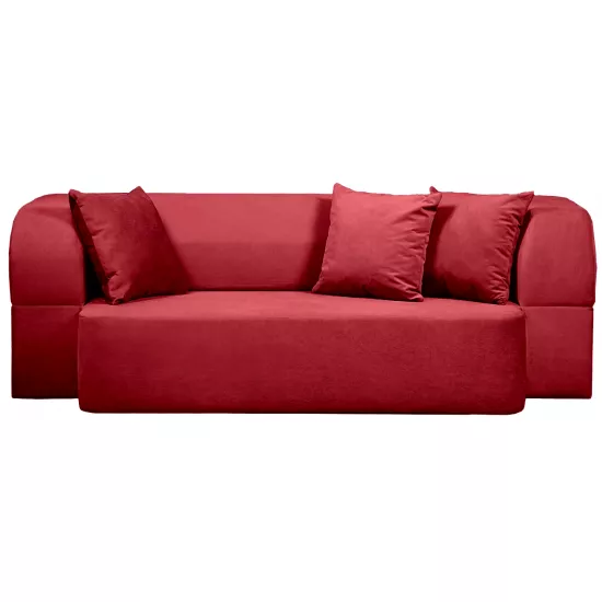 Диван бескаркасный Edka Meteor 200x120x32, M11 Красный