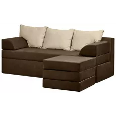 Диван угловой Edka Sirius 200x140x45, M8 Темно-коричневый