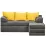 Диван угловой Edka Sirius 200x140x45, M18 Темно-серый