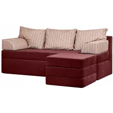 Диван угловой Edka Sirius 200x140x45, M31 Бордовый