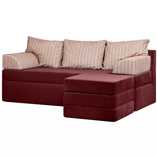 Диван угловой Edka Sirius 200x140x45, M31 Бордовый