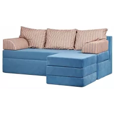 Диван угловой Edka Sirius 200x140x45, M33 Синий аквамарин