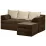Диван угловой Edka Sirius 220x140x45, M8 Темно-коричневый