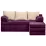 Диван угловой Edka Sirius 220x140x45, M10 Темно-фиолетовый