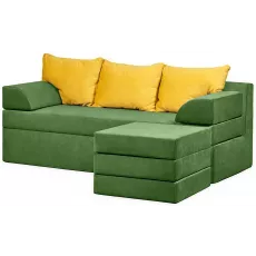 Диван угловой Edka Sirius 220x140x45, M27 Зеленый