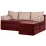 Диван угловой Edka Sirius 220x140x45, M31 Бордовый