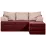 Диван угловой Edka Sirius 220x140x45, M31 Бордовый