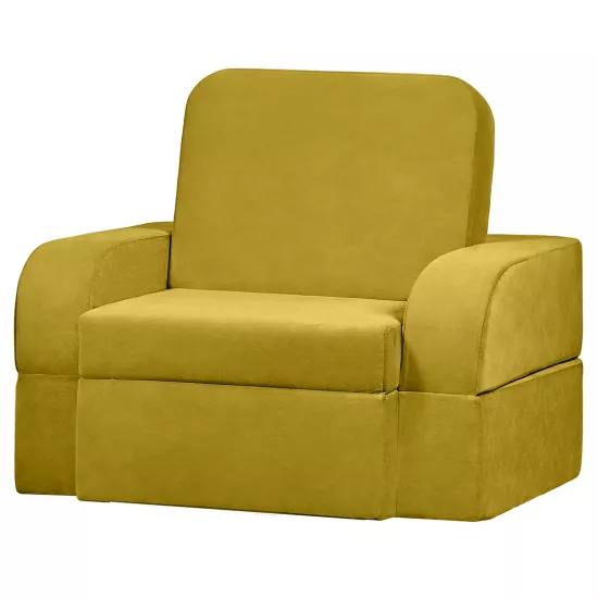 Диван бескаркасный Edka Terra 140x200x30, M13 Солнечно-желтый