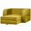 Диван бескаркасный Edka Terra 140x200x30, M13 Солнечно-желтый