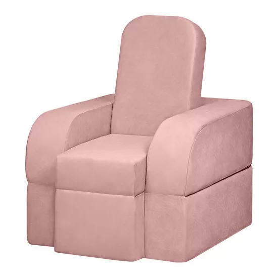 Кресло Edka Terra 80x180x30 раскладное, M19 Пудра-розовая