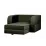 Кресло Edka Terra 100x200x30 раскладное, M25 Зеленый хаки