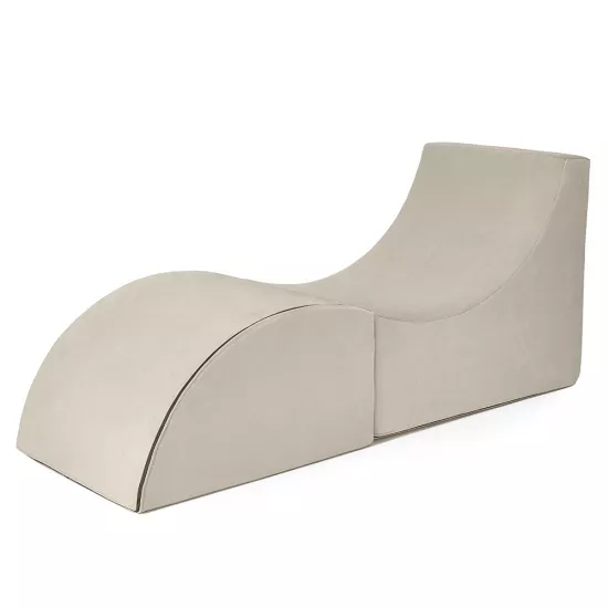 Sezlong Edka Relax, M1 Alb fumuriu