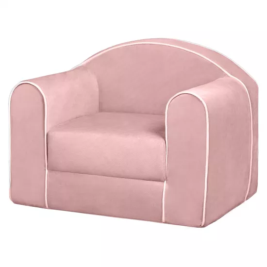 Fotoliu copii Edka Star Kids extensibil M19 Roz pudrat