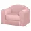 Fotoliu copii Edka Star Kids extensibil M19 Roz pudrat