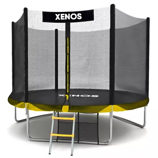Батут Xenos XT-8FT, 244 см, внешняя сетка, Yellow