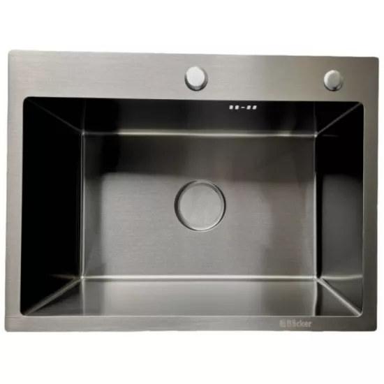 Мойка кухонная Backer Grid 600-450J 600х450 мм, Black