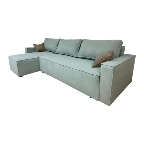 Диван угловой Art Lux E3 (3x1.5), Светло серый