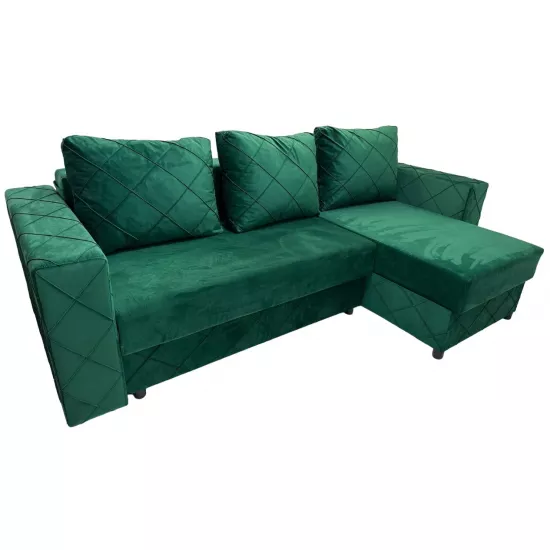 Диван угловой Art Lux E5 (1.5x2.35), Зеленый