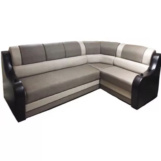 Диван угловой Art Lux G1 (1.7x3), Коричневый/Бежевый