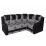 Диван угловой Art Lux G2G1 (1.7x2.5), Серый