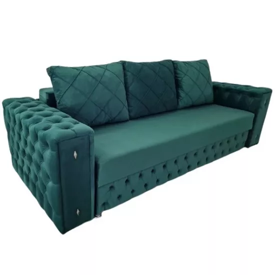 Диван прямой Art Lux N3K1 (0.93x2.25) Model 3, Green