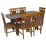 Набор мебели Eva Стол HV-29V Burnish + 6 стульев DEPPA R (Burnish, F-789 Brown )