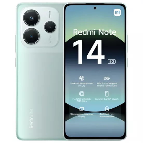 Смартфон Xiaomi Redmi Note 14 5G, 6Гб/128ГБ, Coral Green