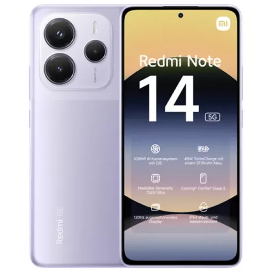 Смартфон Xiaomi Redmi Note 14 5G, 6Гб/128ГБ, Lavender Purple