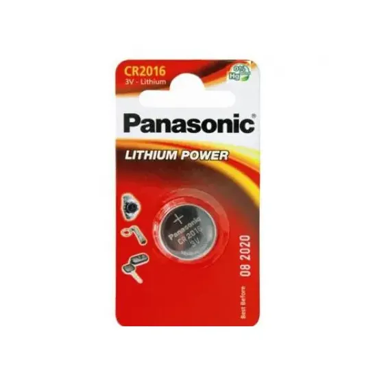 Батарейки дисковые Panasonic 1xCR2016 (CR-2016EL/1B)