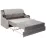 Canapea dreaptă CAM M2 (170x100), Gri