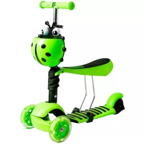 Trotinetă 4Play Lady Bug Green