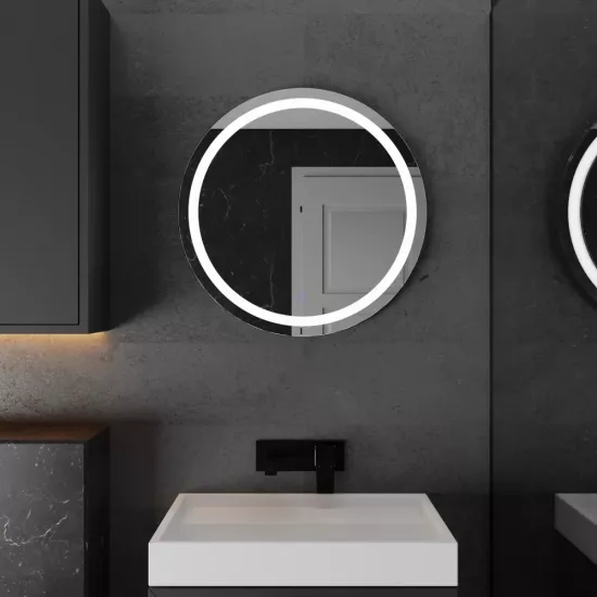 OglindÄ? pentru baie Moonglass Greta 60x60 cm, cu 1 senzor È?i iluminare
