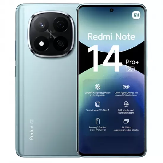 Smartphone Xiaomi Redmi Note 14 Pro+ 5G, 12GB/512GB, Frost Blue