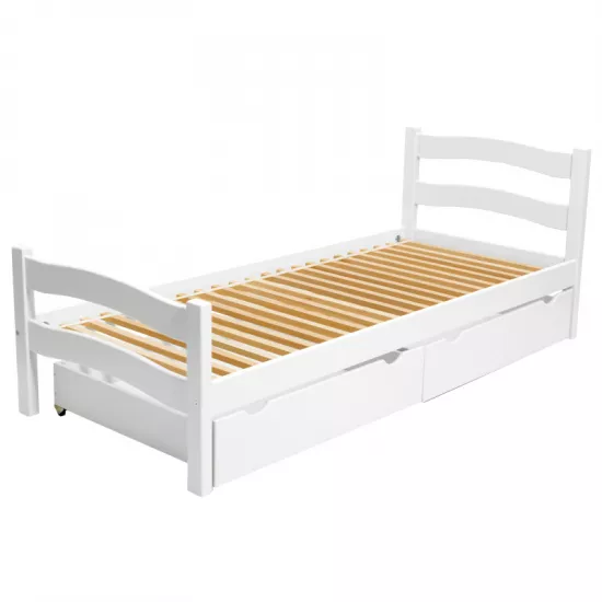 Детская кровать Goydalka Paris 1B419-1, с ящиком, 80x190 см, Белый