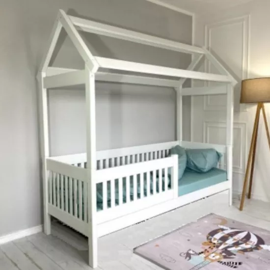 Детская кровать Goydalka Terry 1B80-1, без ящика, 80x160 см, Белая