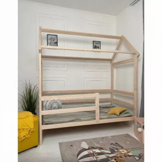 Pat copii Goydalka Terry 1B80-2, fără sertar, 80x160 cm, Natural